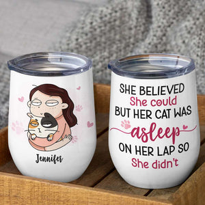 She Believed She Could, Gift For Cat Lover, Personalized Mug, Cat Mom Mug, Anniversary Gift - Coffee Mug - GoDuckee