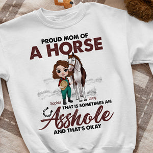 Sometimes An Asshole, Personalized Shirt, Horse Mom Shirt, Gift For Horse Lover - Shirts - GoDuckee