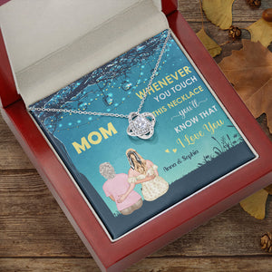 You'll Know That I Love You, Personalized Love Knot Necklace, Gift For Mom, Mother's Day Gift - Jewelry - GoDuckee