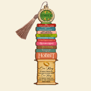 Book One Ring To Rule Them All Personalized Wooden Bookmark - Bookmarks - GoDuckee