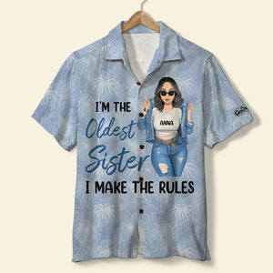 Personalized Sister Hawaiian Shirts Older, Middle And Youngest Sister - Hawaiian Shirts - GoDuckee