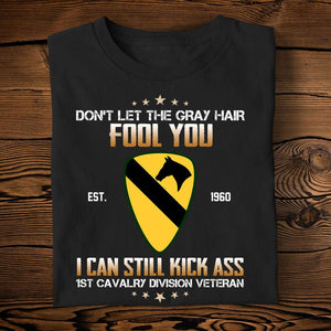 Military Don't Let The Gray Hair Fool You - Personalized Shirts - Military Gift With Custom Military Unit - Shirts - GoDuckee