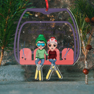 Uplifting Each Other Since And Still Going Strong, Couple Custom Shape Ornament - Ornament - GoDuckee