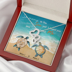 Couple So Many In The Sea - Personalized Message Card Jewelry Necklace - Jewelry - GoDuckee