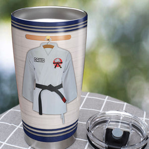 Personalized Karate Tumbler - It Is Not What You Wear Around Your Waist But What You Have In Your Heart - Tumbler Cup - GoDuckee