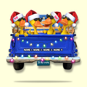 Pickup Truck Duck - Personalized Christmas Ornament - Christmas Gift For Best Friends - Ornament - GoDuckee