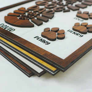 Dog Dad To The Best God Dad We Woof You, Layered Wood Sign Stand, Gifts for Dog Dads - Wood Sign - GoDuckee