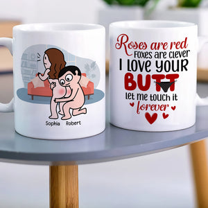 Roses Are Red, Personalized Mug, Gift For Naughty Couple - Coffee Mug - GoDuckee
