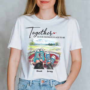 Couple Shoes And Driver Car 01QHHN071222 T-shirt Hoodie Sweatshirt - Shirts - GoDuckee