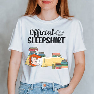 Book Girl Official Sleepshirt - Personalized Shirts - Shirts - GoDuckee