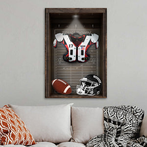 American Football Changing Room - Personalized Wall Art - Poster & Canvas - GoDuckee