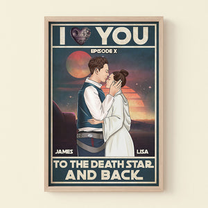 Personalized Couple Poster - I Love You To The Death And Back - Poster & Canvas - GoDuckee