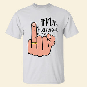 Newly Married Couple, Matching Personalized Shirts, Funny Gift For Husband, Wife - Shirts - GoDuckee