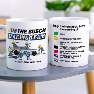 Flags That You Should Know The Meaning Of Personalized Racing Mug - Coffee Mug - GoDuckee