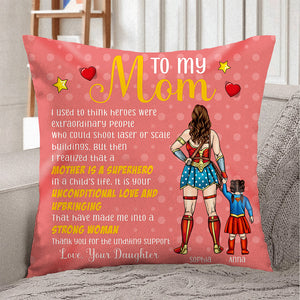 Mom And Kids 04naqn100223tm Personalized Square Pillow - Pillow - GoDuckee