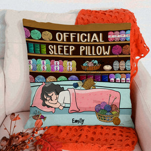 Sewing Girl Official Sleep - Personalized Pillow - Pillow - GoDuckee