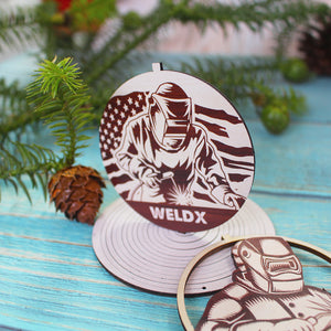Welder Spiral Ornament, SORMHC, Personalized 3D Ornament - Ornament - GoDuckee