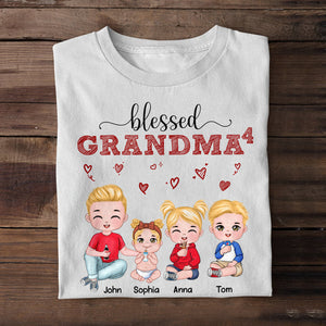 Blessed Grandma Personalized Grandma Shirt, Gift For Family - Shirts - GoDuckee