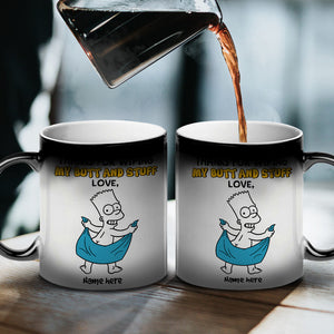 Dear Dad Thanks For Wiping My Butt And Stuff - Personalized Magic Mug - Gift For Dad - Magic Mug - GoDuckee