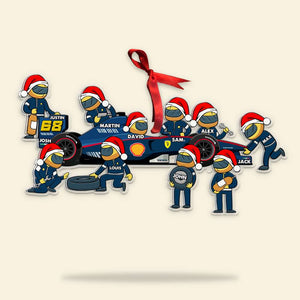 F1 Racing Team, Christmas Gift For Racers Custom Shape Ornament - Ornament - GoDuckee