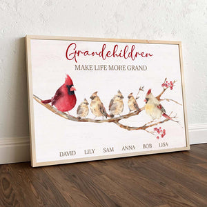 Grand Children Make Life More Grand, Personalized Poster, Gift For Grandparents - Poster & Canvas - GoDuckee