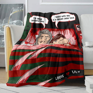 Personalized Gift Ideas For Couple, Being With You Is A Dream Come True - Custom Blanket - Blanket - GoDuckee
