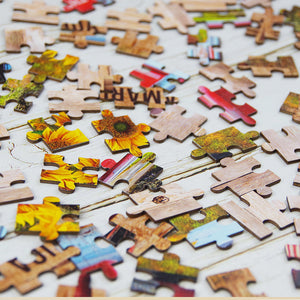 Family Farm Personalized Wood Puzzle - Wood Sign - GoDuckee