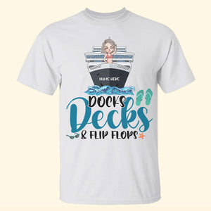 Cruising Docks Decks And Flip Flops Personalized Shirts - Shirts - GoDuckee