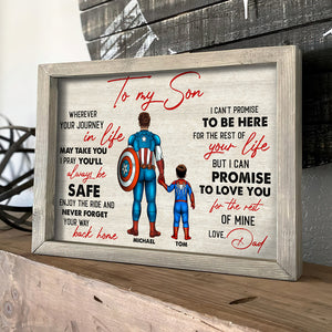 To My Son, Wherever Your Journey In Life, May Take You, I Pray You’ll Always Be Safe Personalized Family Canvas Print - Poster & Canvas - GoDuckee