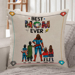 Family Dad Mom Gift 03QHLH230323TM Personalized Square Pillow - Pillow - GoDuckee