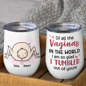 Of All The Vaginas, Gift For Mom, Personalized Mug, Mother and Child Mug, Mother's Day Gift - Coffee Mug - GoDuckee
