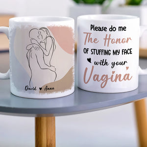 Please Do Me The Honor Personalized Couple Mug, Gift For Couple - Coffee Mug - GoDuckee