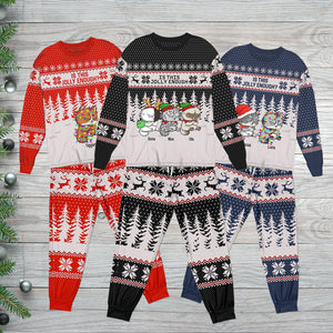 Is This Jolly Enough, Personalized Cat Pajamas, Christmas Gifts For Cat Lovers - AOP Products - GoDuckee