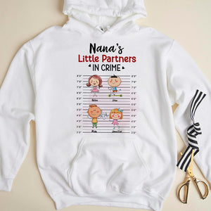 Little Partner In Crime, Gift For Grandma, Personalized Shirt, Grandkids Shirt, Mother's Day Gift - Shirts - GoDuckee