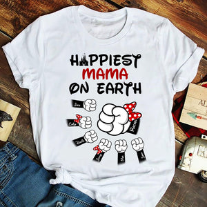 Personalized Mama/Papa Shirts - Happiest Mama/Dada On Earth - Shirts - GoDuckee