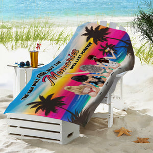 The Tan Will Fade But The Memories Will Last Forever, Sun Set Beach Beach Towel - Beach Towel - GoDuckee