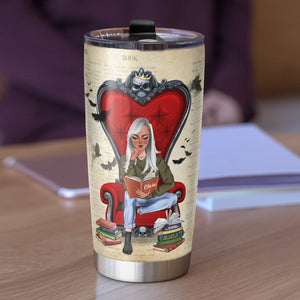 Edgar Allan Poe - Personalized Tumbler Cup - Tumbler Cup - GoDuckee