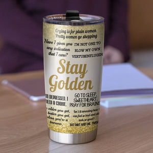 Personalized Friends Tumbler Cup - Golden Girls Thank You For Being A Friend - Bestie - Tumbler Cup - GoDuckee