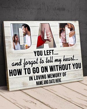 Custom Father Photo Poster - Memories Of Dad, DAD In Loving Memory Of - Poster & Canvas - GoDuckee