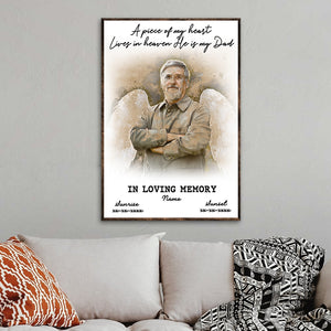 Custom Memories Of Dad Photo Poster - In Loving Memory - Poster & Canvas - GoDuckee