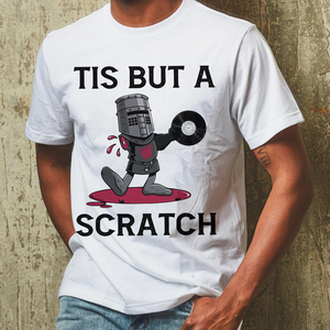 Vinyl Record Scratch Shirts, Tis But A Scratch - Shirts - GoDuckee
