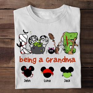 Personalized Custome Gifts Shirt Ideas, Love Being A Grandma - Custom Shirts - Shirts - GoDuckee