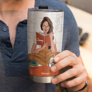 The Secret Of Living Happily Ever After Personalized Reading Books Tumbler Cup Gift For Book Lovers - Tumbler Cup - GoDuckee