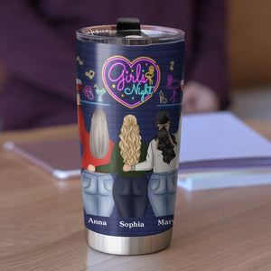 Friends & Alcohol The Glue Holding The Shitshow Together Personalized Drinking Friends Tumbler, Gift For Friends - Tumbler Cup - GoDuckee