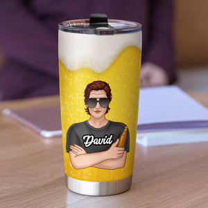 Personalized Beer Dad Tumbler Cup - Daddy's Beer Removal Service - Gifts For Dad - Tumbler Cup - GoDuckee