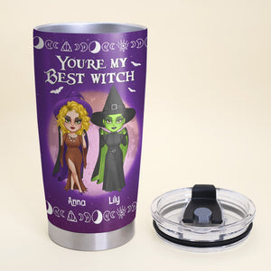 You're My Best Witch Personalized Witch Friends Tumbler Gift For Friends - Tumbler Cup - GoDuckee