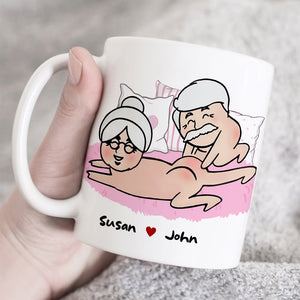 I Love You Then I Love You Still I Love To Touch Your Butt Personalized Funny Couple Mug, Gift For Couple - Coffee Mug - GoDuckee