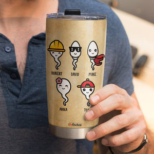 Who Would Have Thought Something As Amazing As Me Came From Your Balls, Personalized Father's Day Tumbler Cup, Funny Gifts For Dad - Tumbler Cup - GoDuckee