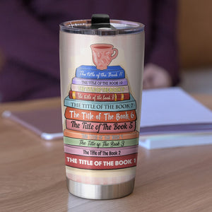 Just One More Chapter, Personalized Book Tumbler Cup, Custom Book Titles - Tumbler Cup - GoDuckee