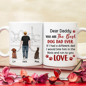 You Are The Best Dog Dad Ever, Personalized Coffee Mug, Father's Day Gift, Gift For Dog Lovers - Coffee Mug - GoDuckee